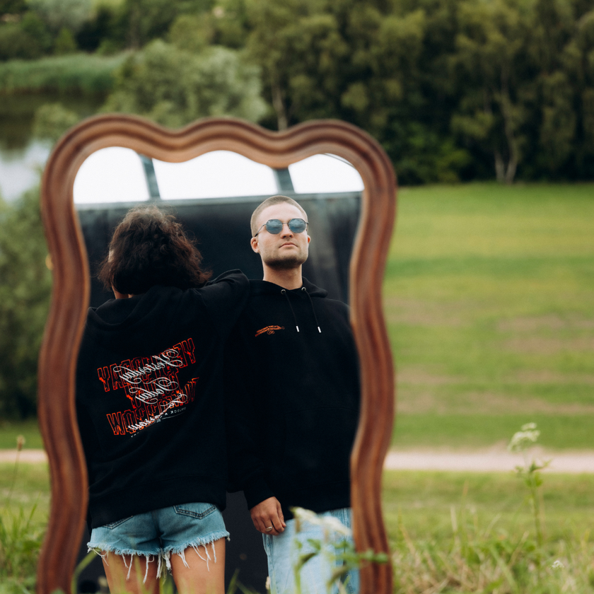 Mysteryland Hoodie black,  Yesterday, Today, Tomorrow